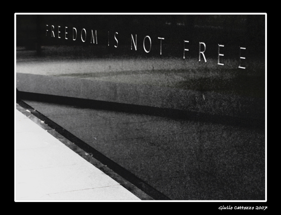 Freedom Is Not Free