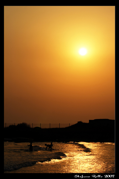 Ultimi giochi al tramonto