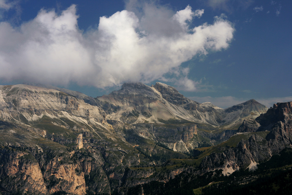 panorama dal rifugio comici (val gardena)