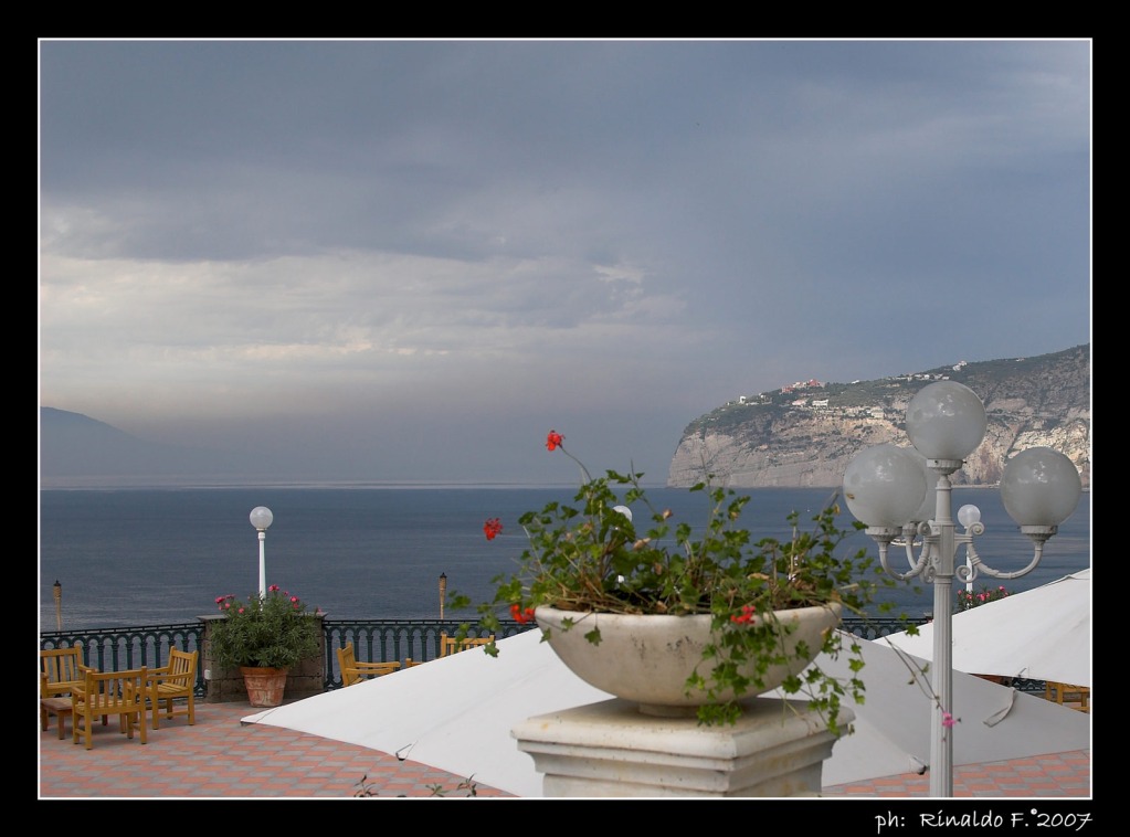 una terrazza di sorrento