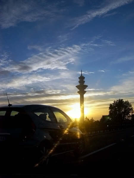 Tramonto in tangenziale