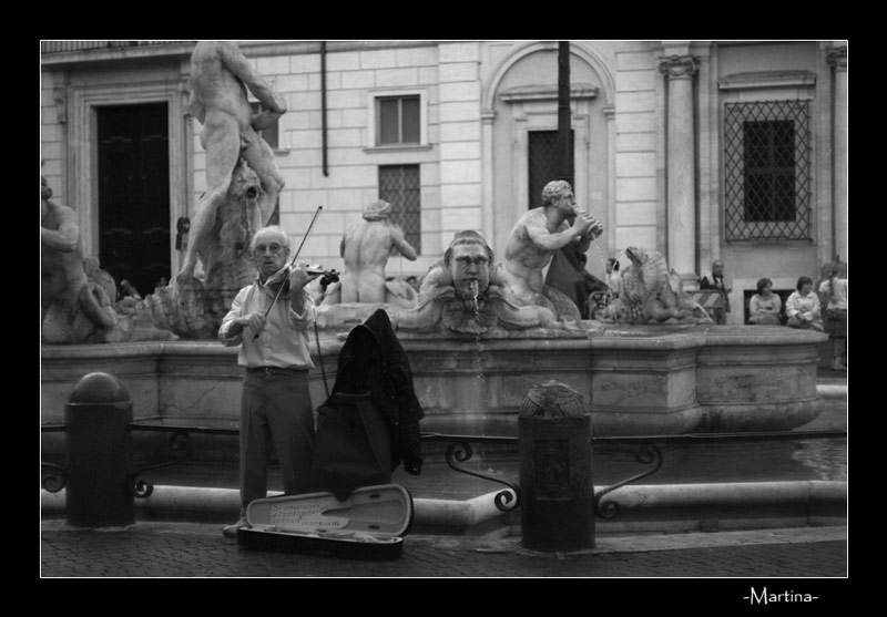 Violinista a piazza Navona