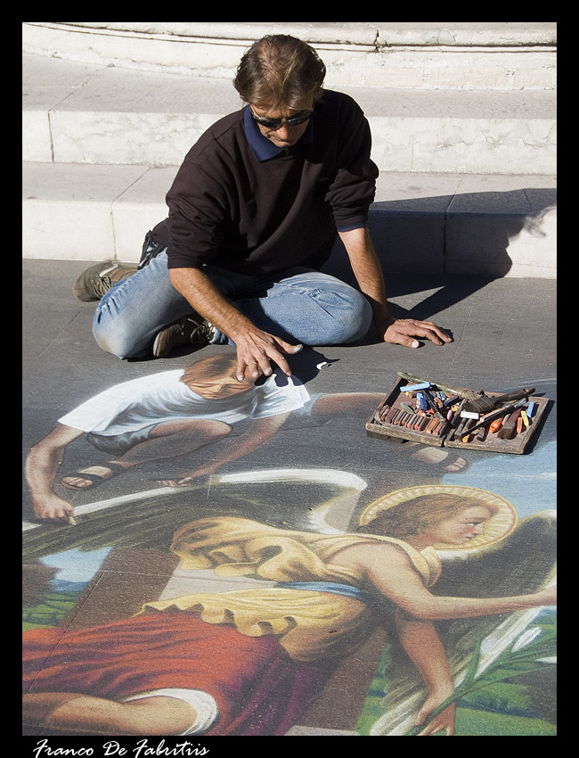Madonnaro Iper-realista - 2