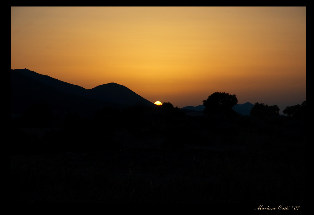 silouette al tramonto ;)