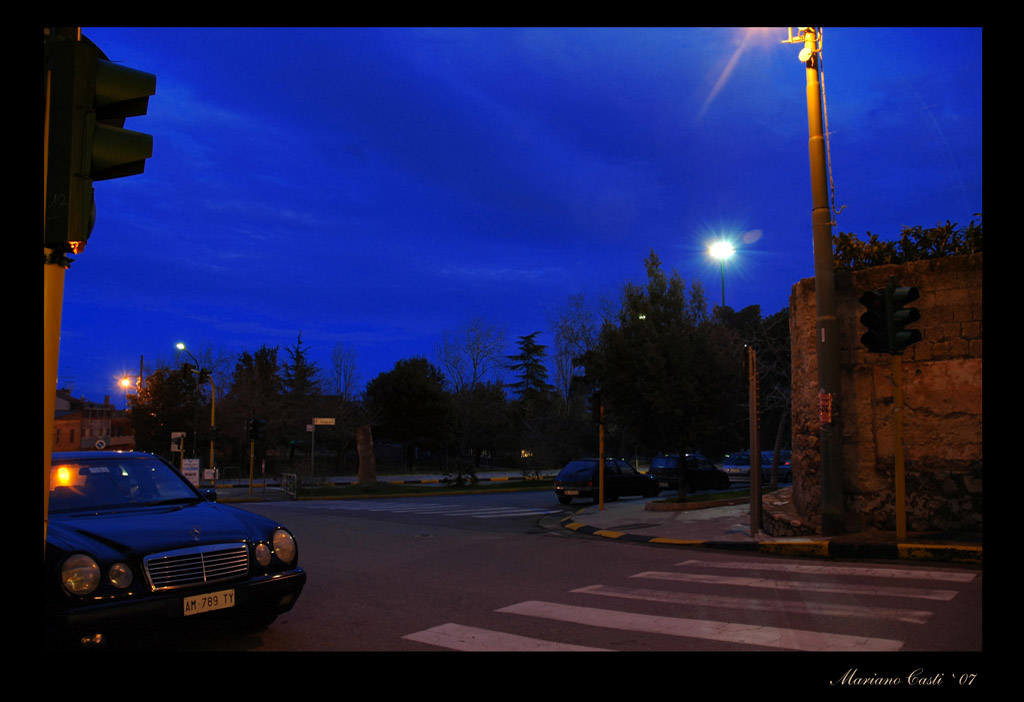 vista dallo studio.. dopo il tramonto