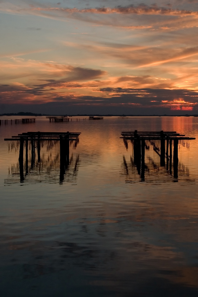 Tramonto sul delta del Po