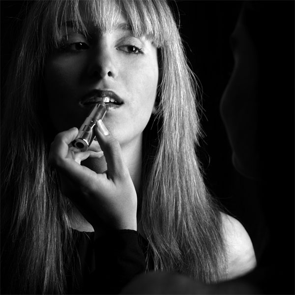 La modella e la truccatrice