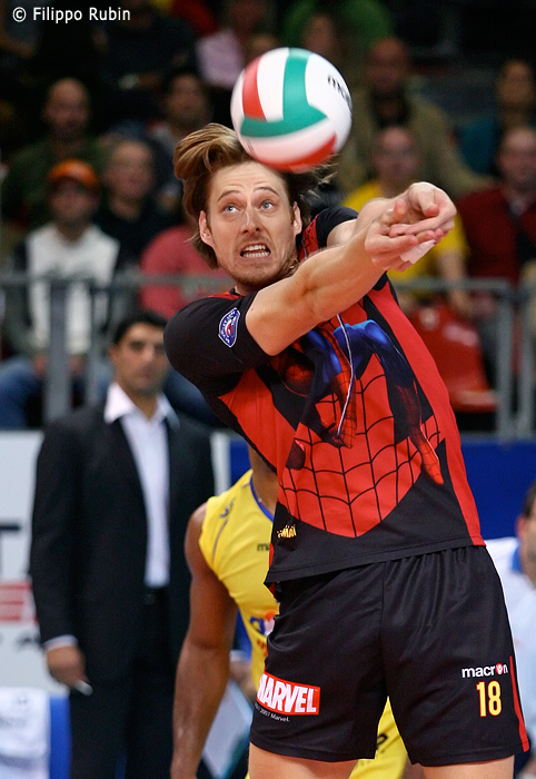 Volley: Murilo (Spiderman) in ricezione