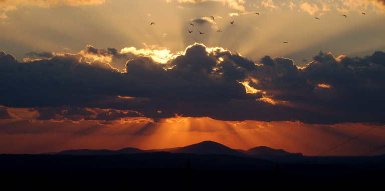 Sun Explosion (tramonto da casa mia)