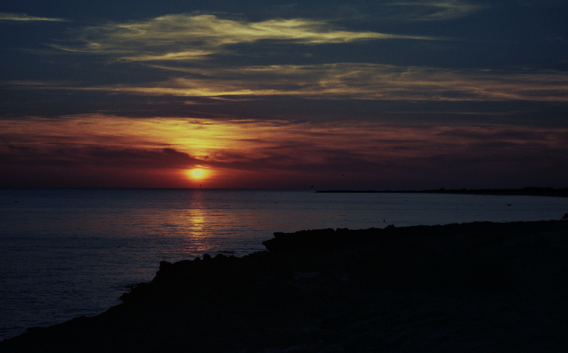 Un tramonto a torre vado..