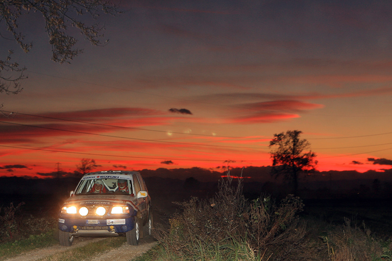 Biella: Camp. Ital. Off Road - Al tramonto...