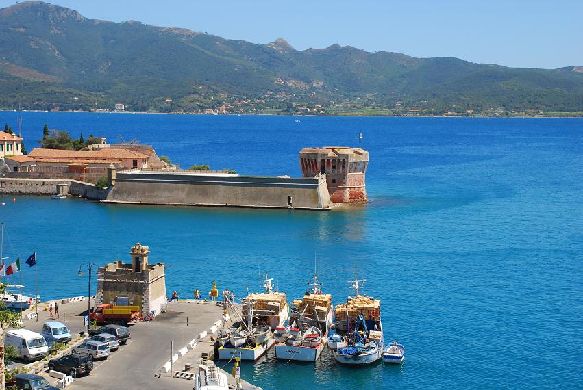 Isola d'Elba - Portoferraio Molo Gallo e Torre della Linguella