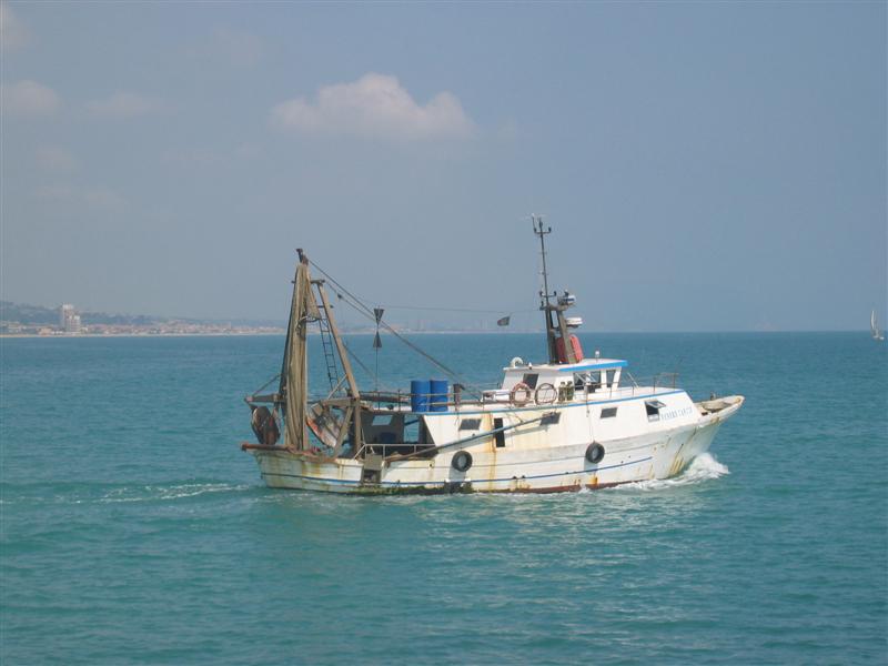 peschereccio in uscita