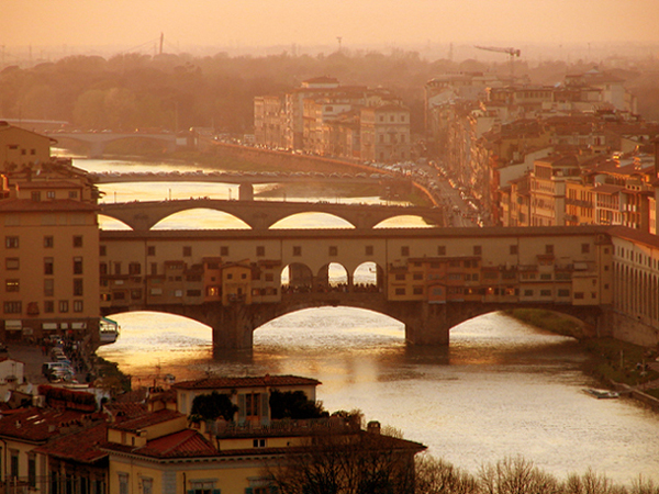 Tramonto sull Arno