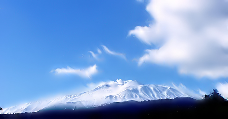 L'Etna vestita di bianco