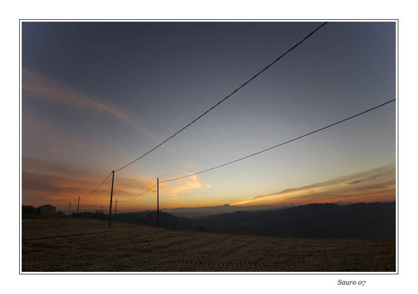 Parallele per un tramonto