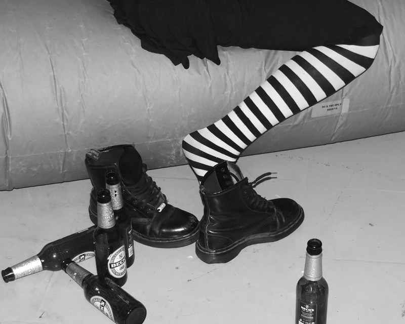 bottles and shoes