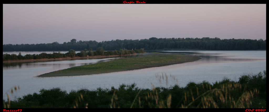 Fiume PO alll'imbrunire