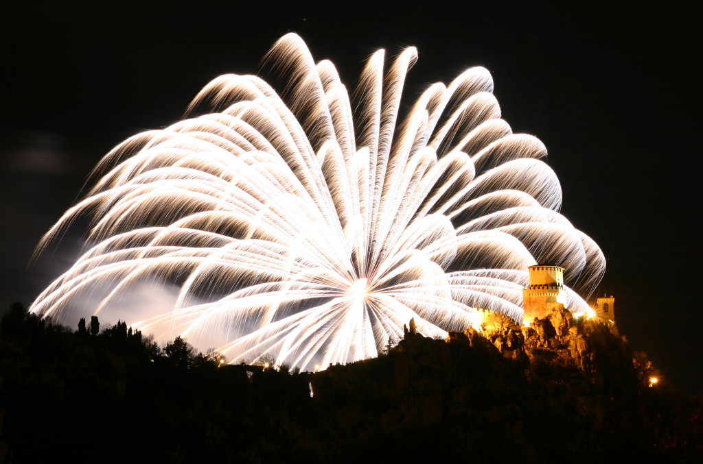 Fuochi d'artificio a San Marino