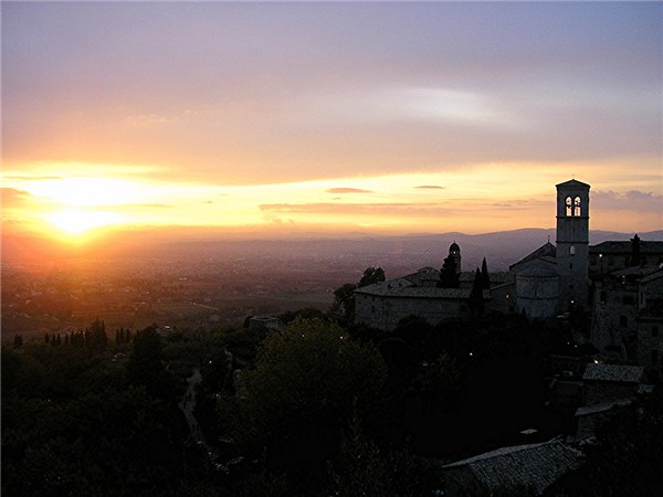 Tramonto ad Assisi