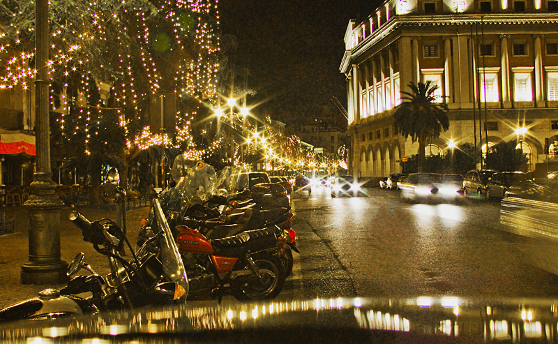 Luci da un tetto d'auto