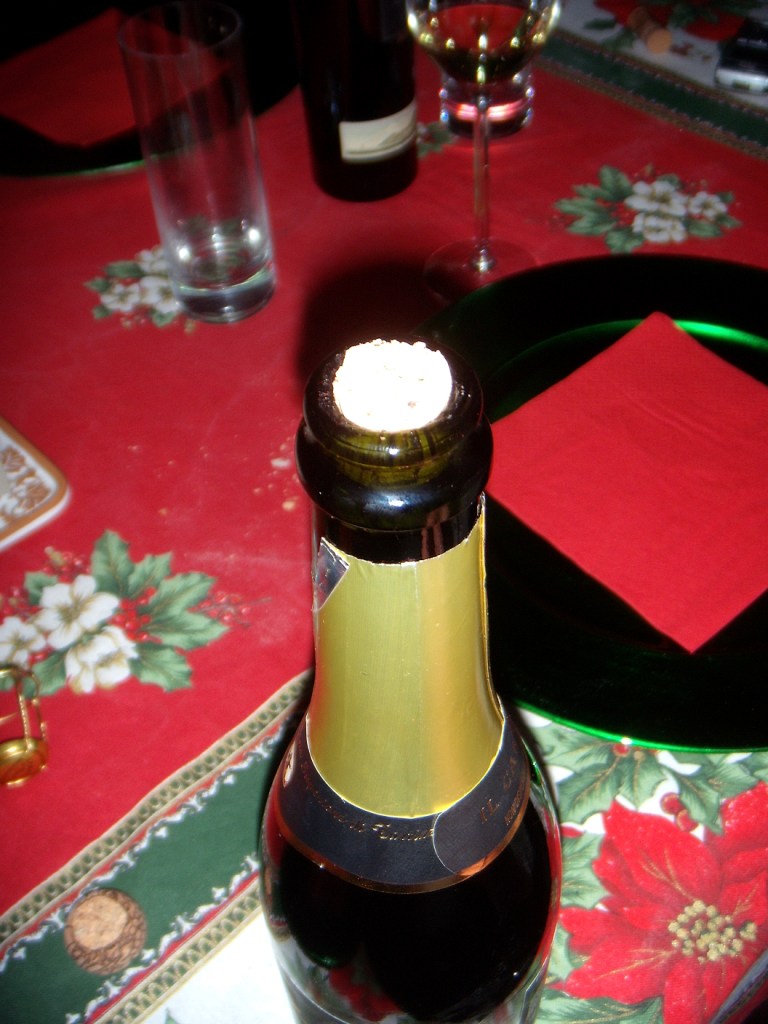 La bottiglia..... quasi stappata!