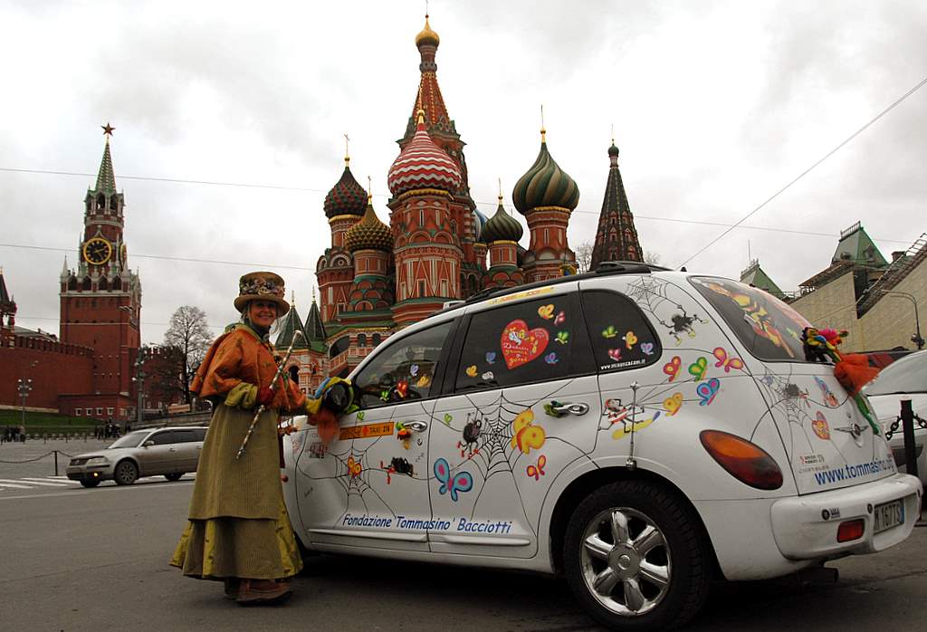 famoso taxi fiorentino "milano25" � a Mosca
