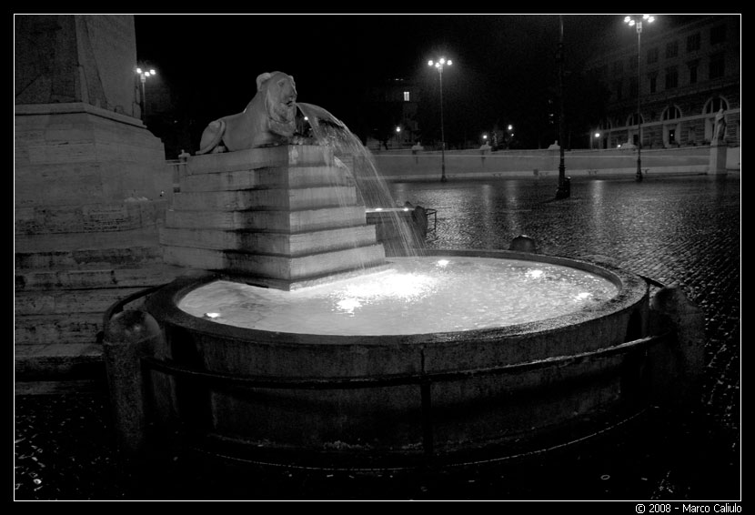 Fontana di Piazza del Popolo - Particolare