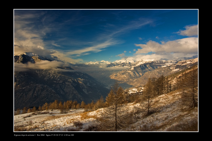 il giorno dopo una nevicata