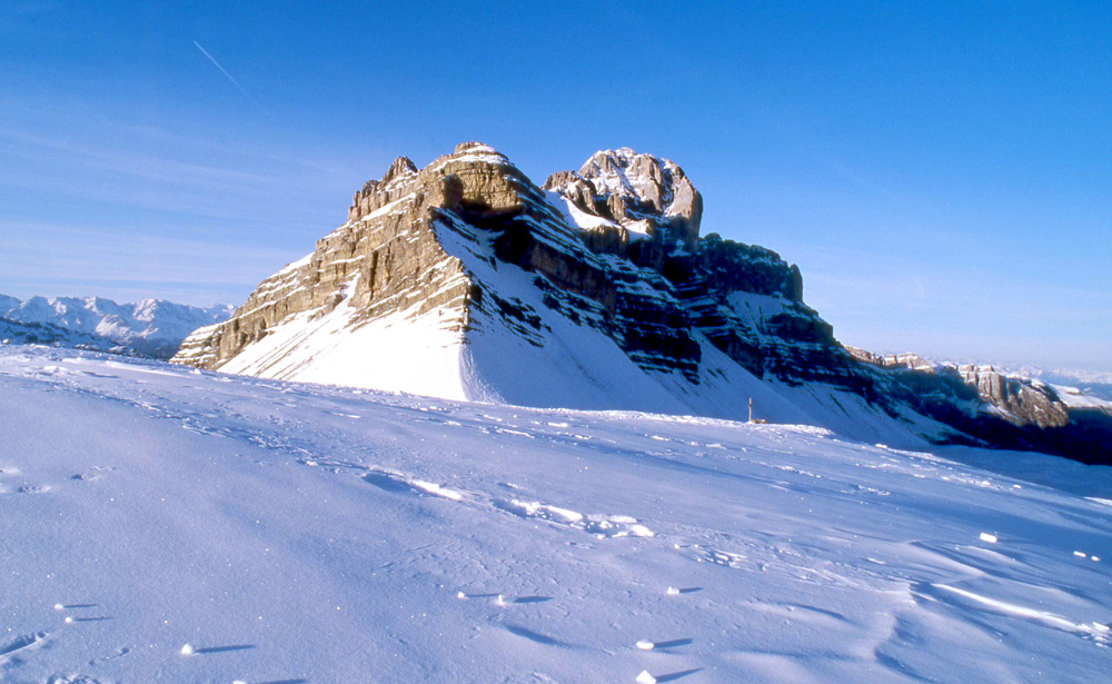 Solcando un mare di neve