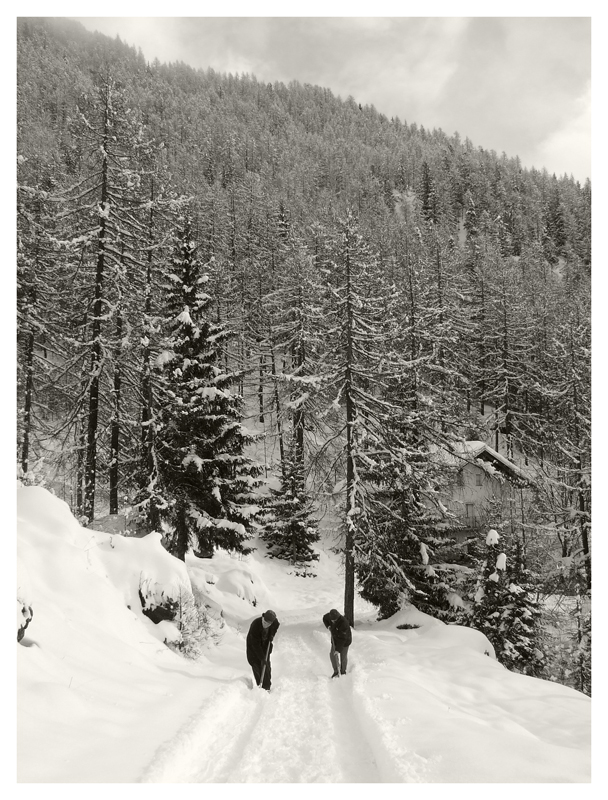 Sulla strada in inverno