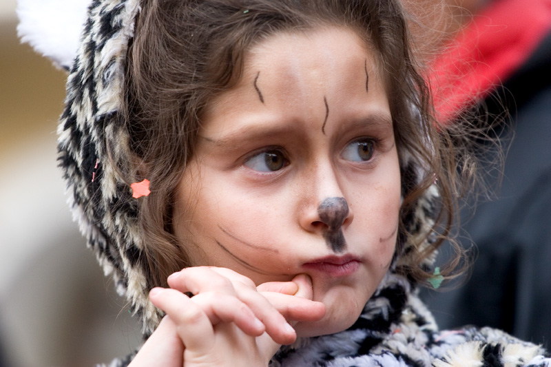 Close up in un carnevale