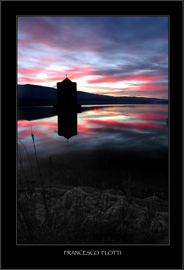 Il mulino al tramonto