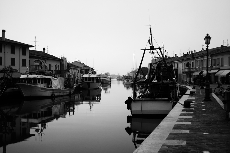 Cesenatico inverno in B/W