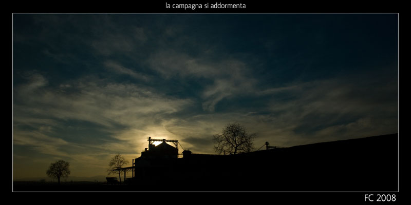 la campagna si addormenta