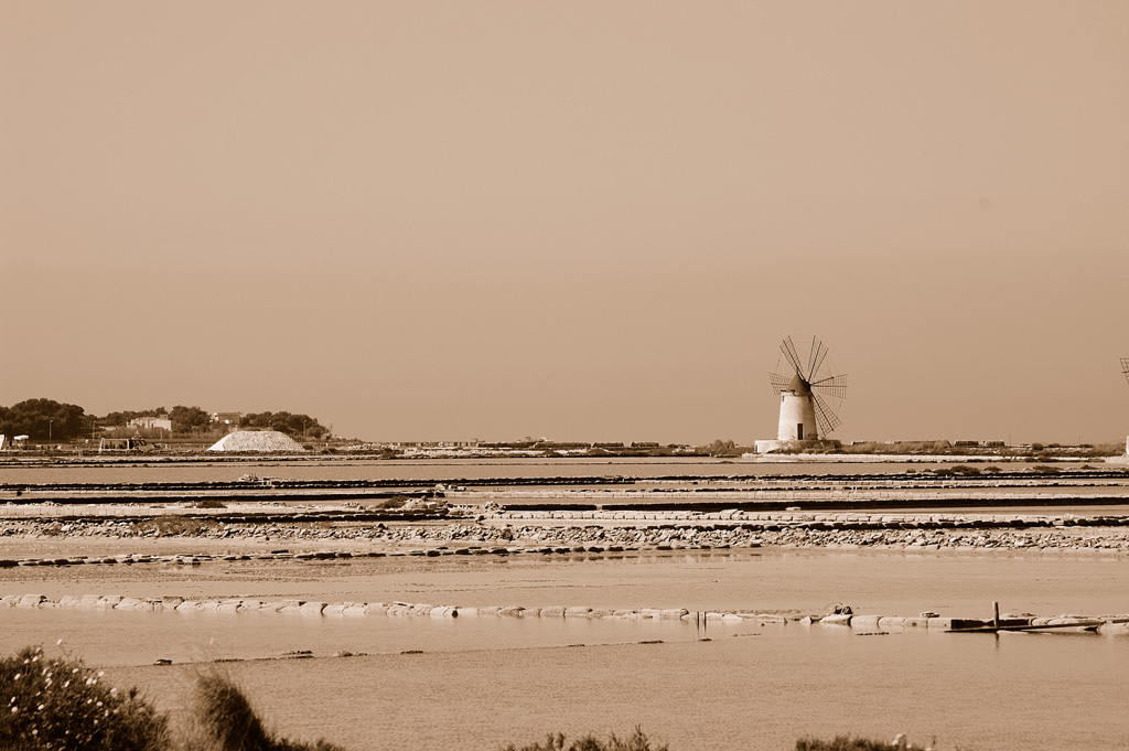 le saline di Mothia un secolo fa