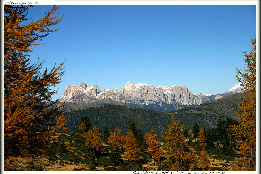 Catinaccio in autunno