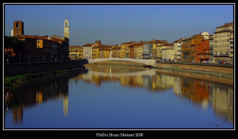 Pisa lungarno e Ponte di Mezzo