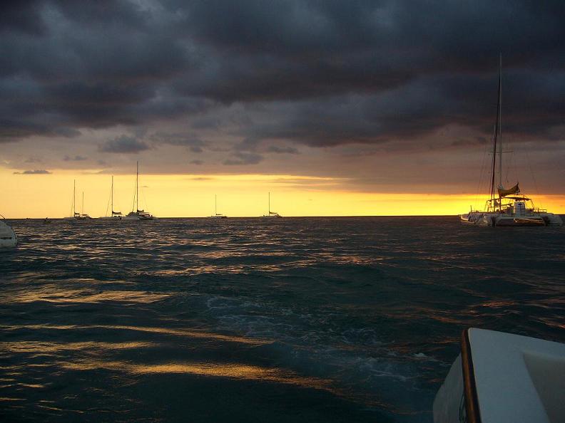 Tramonto in mare a S.Domingo