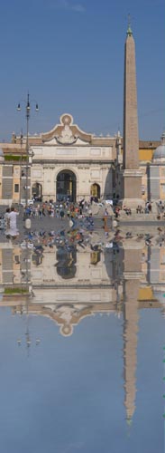 una piscina in p.zza del popolo (roma)