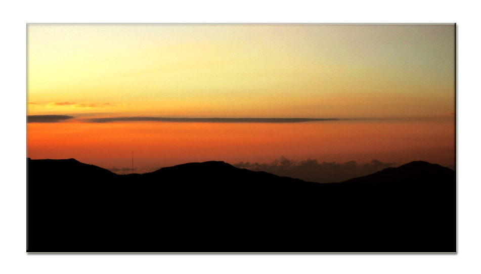 Tramonto in silhouette