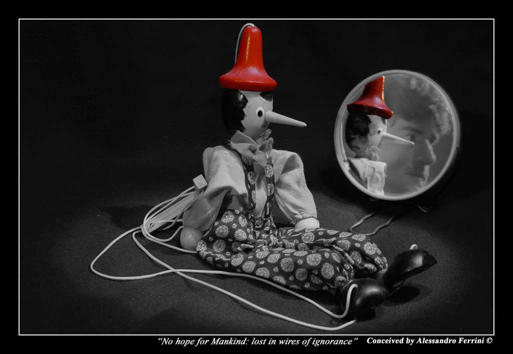 No hope for Mankind: lost in wires of ignorance