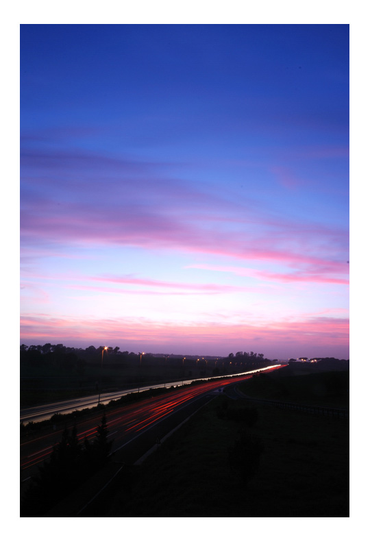 Tramonto in Tangenziale