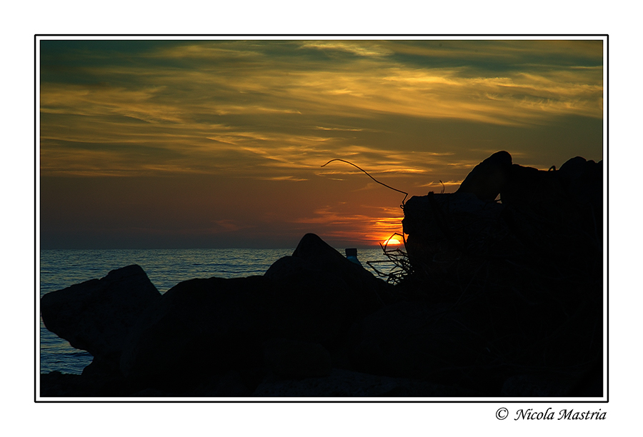 Fine di una giornata passata al mare