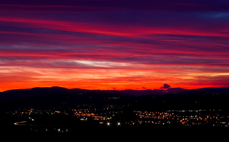Tolentino in the sunset