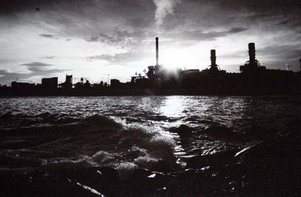 crepuscolo a Sant Adrià de Besòs (Barcellona)