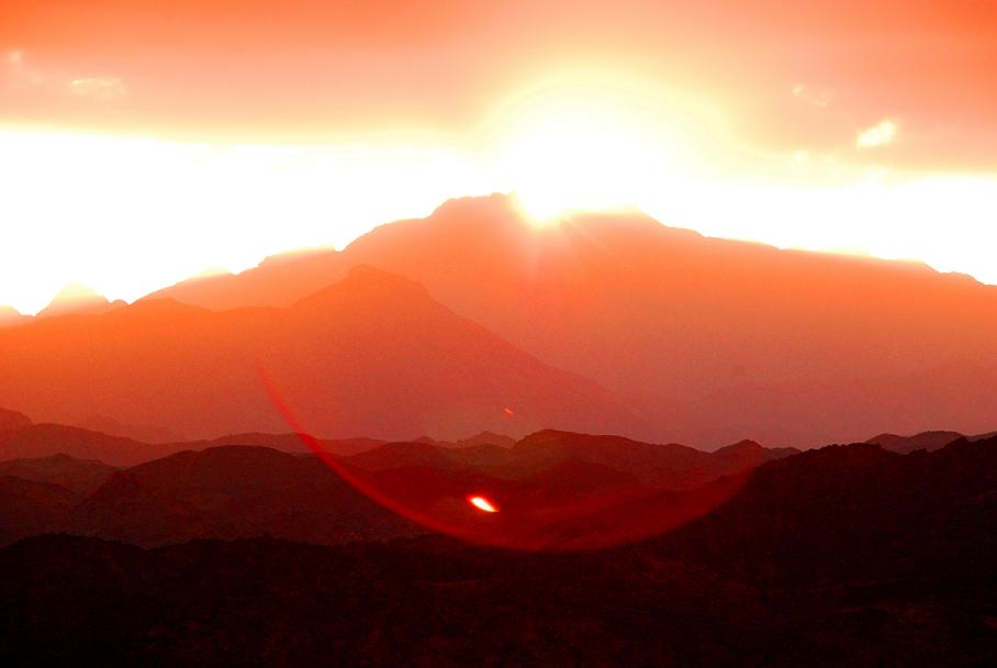 Tramonto nel deserto