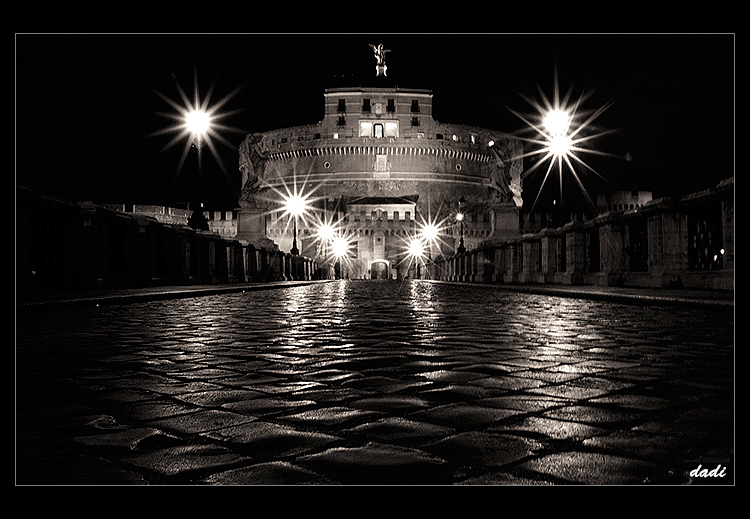 Castel S. Angelo in bw