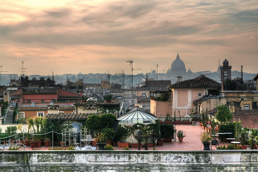 A Rooftop view from Rome