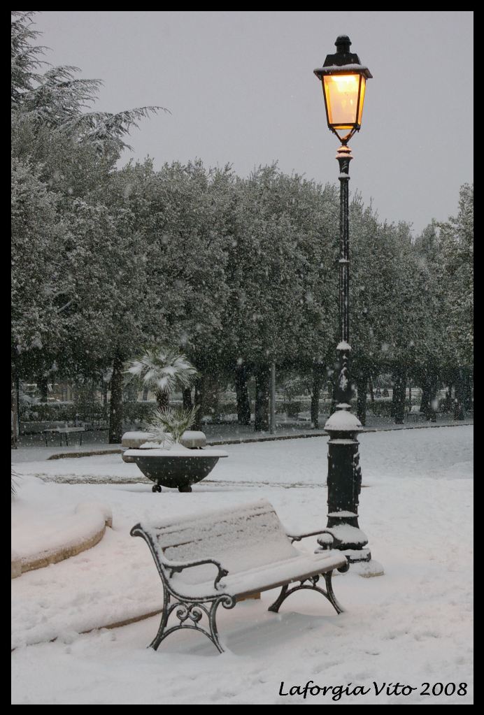 La panchina e il lampione